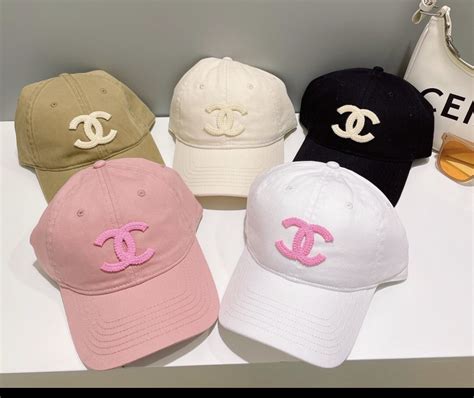 pink chanel baseball cap|black chanel baseball hat.